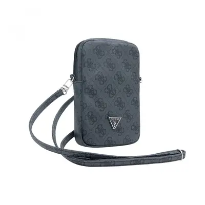 Guess PU 4G Triangle Logo Walltet Phone Bag Zipper Black