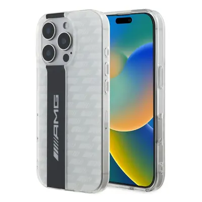 Zadní kryt AMG Carbon Pattern pro iPhone 16 Pro Max White