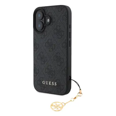 Zadní kryt Guess 4G Charm pro iPhone 16 Plus Tone on Tone Grey