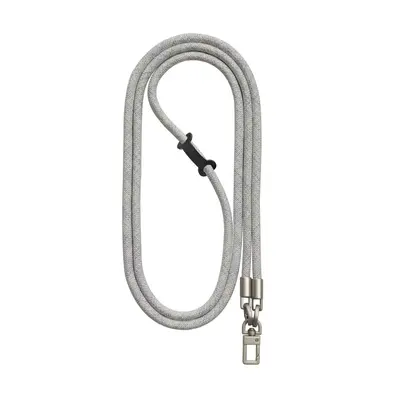 Luxusní šňůrka na mobil TopQ Royal Cord Silver bílo-fialová 8 mm 128850