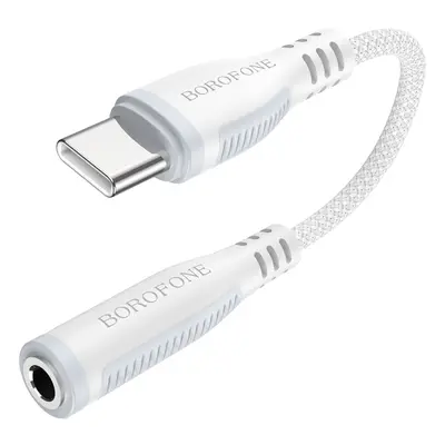 Adaptér Borofone BV17 Audio - USB-C na 3,5 mm jack bílý (DAC)