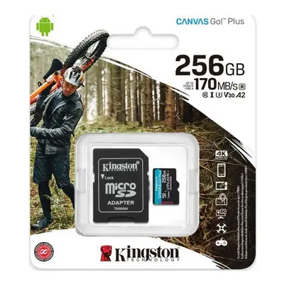 Paměťová karta Kingston 256 GB Class 10 SDXC Canvas Go Plus 54212