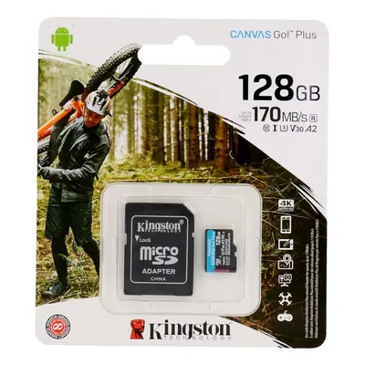 Paměťová karta Kingston 128GB Class 10 SDXC Canvas Go Plus 61749