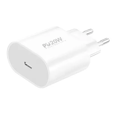 Adaptér Foneng EU39 - Typ C - 20W 3A bílý