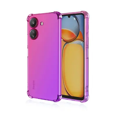 Kryt TopQ Xiaomi Redmi 13C Shock duhový růžovo-fialový 117576