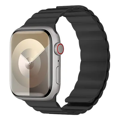 Magnetický silikonový řemínek Benks pro Apple Watch 38-40-41 černý