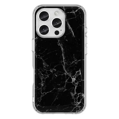 Kryt STYLE TopQ iPhone 16 Pro pevný Mramor černý 129879