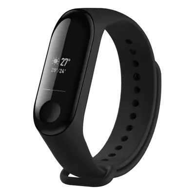 Silikonový řemínek FIXED Silicone Strap pro Xiaomi Mi Band 3/4, černý