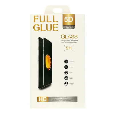 Tvrzené sklo Full Glue 5D pro iPhone 16 černé