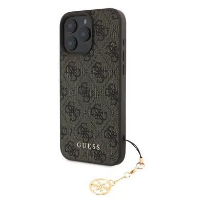 Zadní kryt Guess 4G Charm pro iPhone 16 Pro Max Tone on Tone Brown