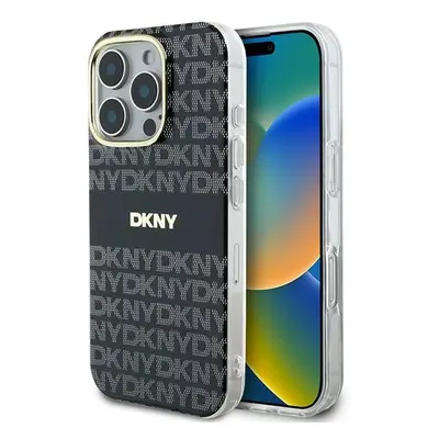 Originální zadní kryt DKNY Repeat Texture Pattern with Stripe DKHMP16LHRHSEK pro iPhone 16 Pro č