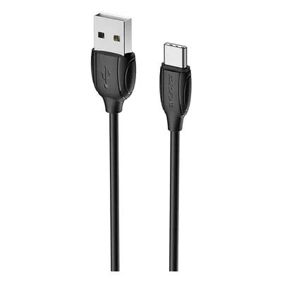 Datový kabel Borofone BX19 Benefit - USB na typ C - 3A 1 metr černý