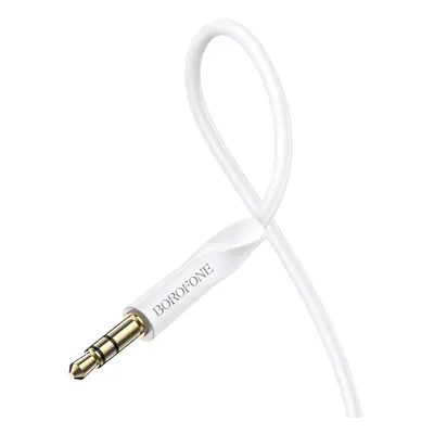 Audio kabel Borofone BL16 jack 3,5 mm na jack 3,5 mm bílý