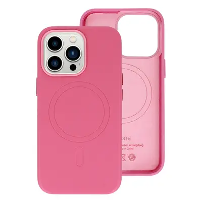 Zadní kryt MagSafe Leather pro iPhone 16 Pro Pink