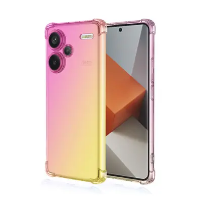 Kryt TopQ Xiaomi Redmi Note 13 Pro+ 5G Shock duhový růžovo-žlutý 118192