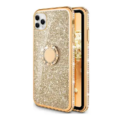 Kryt TopQ iPhone 11 silikon Diamond zlatý 49345