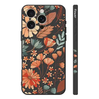 Kryt TopQ Design iPhone 16 Pro Luční kvítí černý 130740