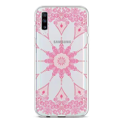 Kryt TopQ Samsung A70 silikon Pink Mandala 42015