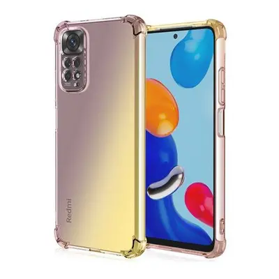 Kryt TopQ Xiaomi Redmi Note 11 silikon Shock duhový purpurovo-žlutý 71801