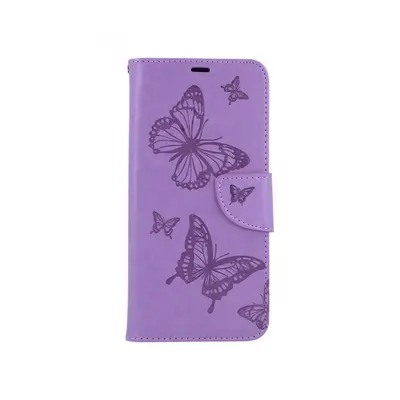 Pouzdro TopQ Xiaomi Redmi 9C knížkové Butterfly fialové 56118