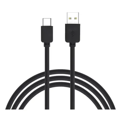 Datový kabel USB-A - USB-C 3m černý