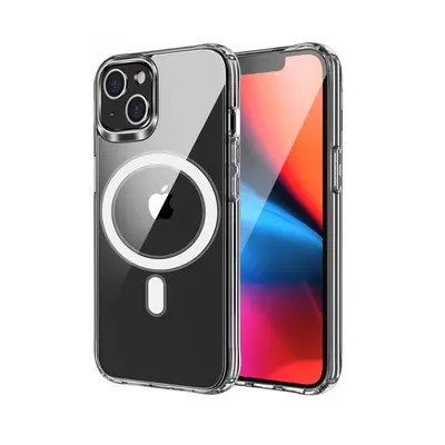 Kryt TopQ Clear Magnetic iPhone 15 pevný průhledný 105269