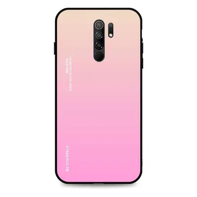 Kryt TopQ LUXURY Xiaomi Redmi 9 pevný duhový meruňkový 51014