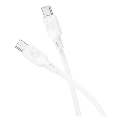 Datový kabel Borofone BX113 Lenny USB-C - USB-C PD 60W 3A 1m bílý