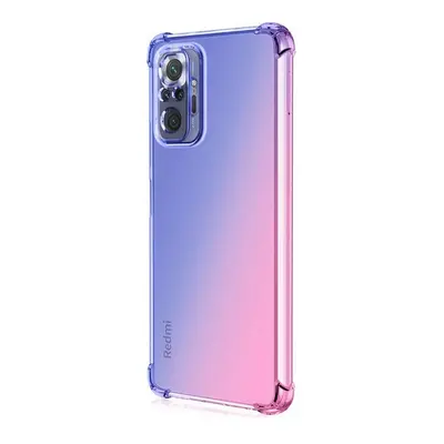 Kryt TopQ Xiaomi Redmi Note 10 Pro silikon Shock duhový modro-růžový 58909