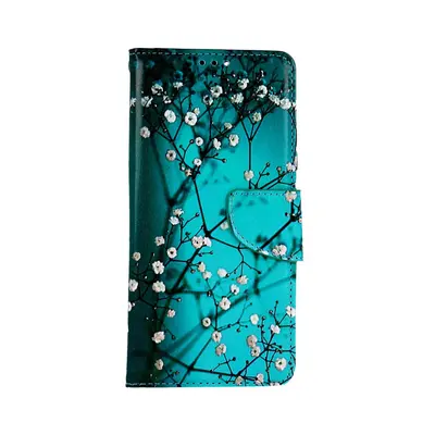 Pouzdro TopQ Xiaomi Redmi Note 12 Pro 5G knížkové Modré s květy 95690