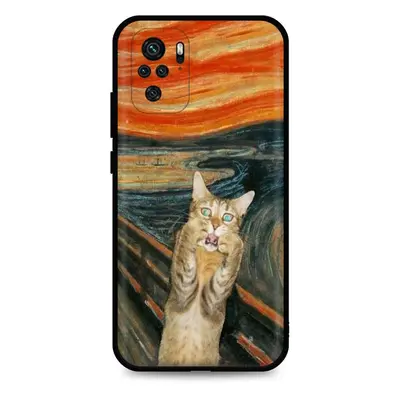 Kryt TopQ Xiaomi Redmi Note 10 silikon Scared Cat 59219