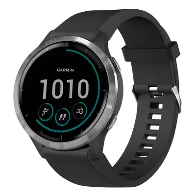 Silikonový řemínek FIXED Silicone Strap pro Garmin QuickFit 20mm, černý