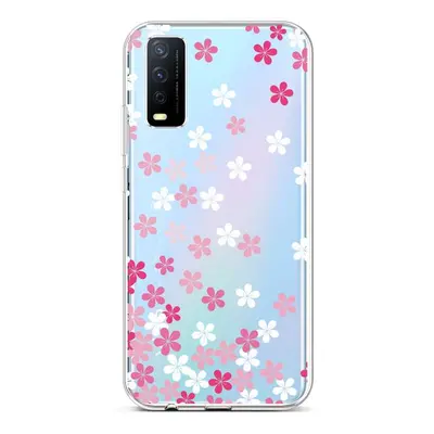 Kryt TopQ Vivo Y20s silikon Pink Blossom 67004