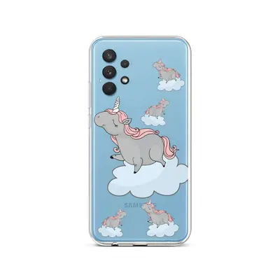 Kryt TopQ Samsung A32 silikon Grey Unicorns 61902