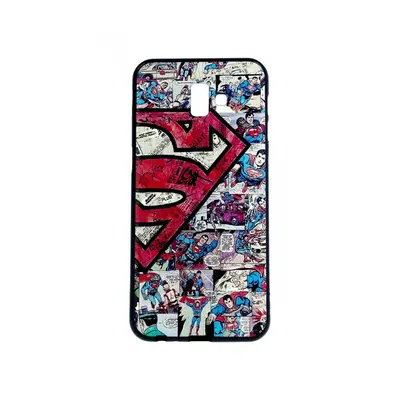 Pouzdro TopQ Samsung J6+ 3D silikon Superman 33775