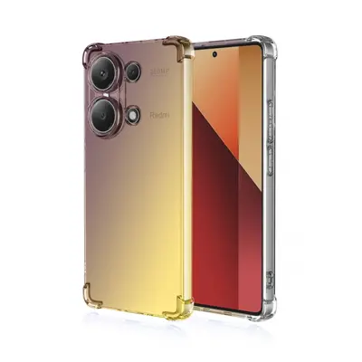 Kryt TopQ Xiaomi Redmi Note 13 Pro Shock duhový purpurovo-žlutý 120984