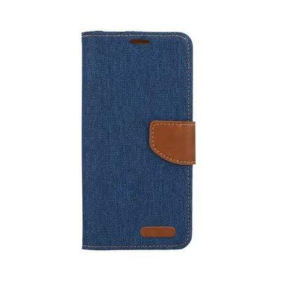 Pouzdro Canvas Xiaomi Redmi Note 13 knížkové modré tmavé 122769