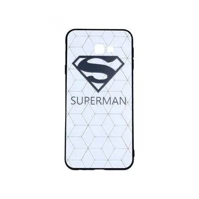 Pouzdro TopQ Samsung J4+ 3D silikon bílý Superman 33753