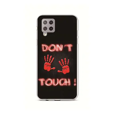 Kryt TopQ Samsung A42 silikon Don't Touch Red 55407