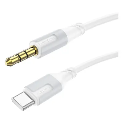 Kabel Borofone BL19 Creator jack 3,5 mm na USB-C bílý