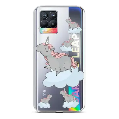 Kryt TopQ Realme 8 silikon Grey Unicorns 61493