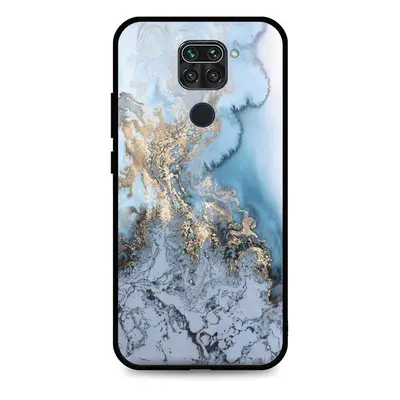 Kryt TopQ LUXURY Xiaomi Redmi Note 9 pevný Marble Blue 52485