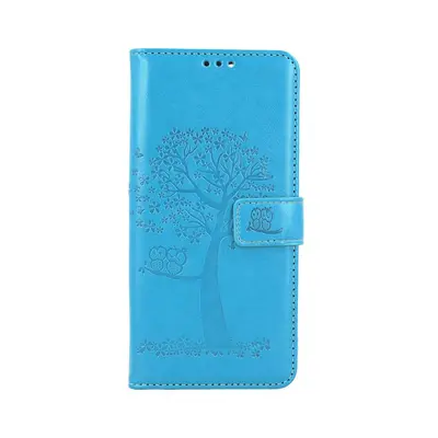 Pouzdro TopQ Xiaomi Redmi Note 13 Pro knížkové Tyrkysový strom sovičky 131465