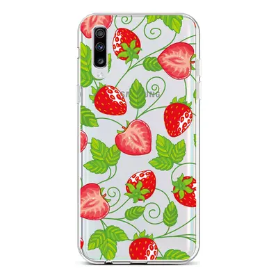 Kryt TopQ Samsung A70 silikon Strawberries 42564