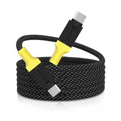 Datový kabel Tactical MagRope USB-C - USB-C 1m Black-Yellow