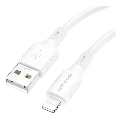 Kabel Borofone BX80 Succeed - USB na Lightning - 2,4A 1 metr bílý