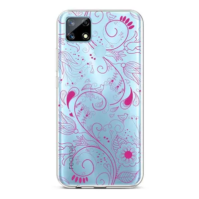 Kryt TopQ Realme 7i silikon Pink Ornament 62544