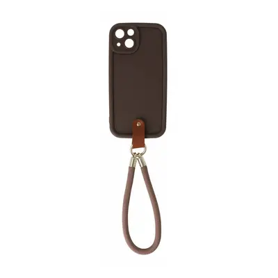 Kryt TopQ Unique Wrist Strap iPhone 13 hnědý 126037