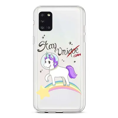 Kryt TopQ Samsung A31 silikon Stay Unicorn 50926