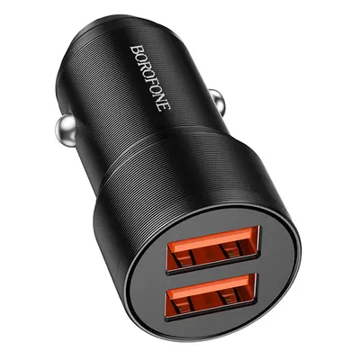 Adaptér do auta Borofone BZ19 Dual 12W černý